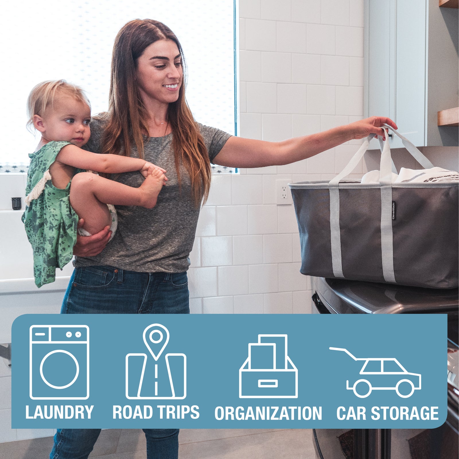 Collapsible Laundry Tote