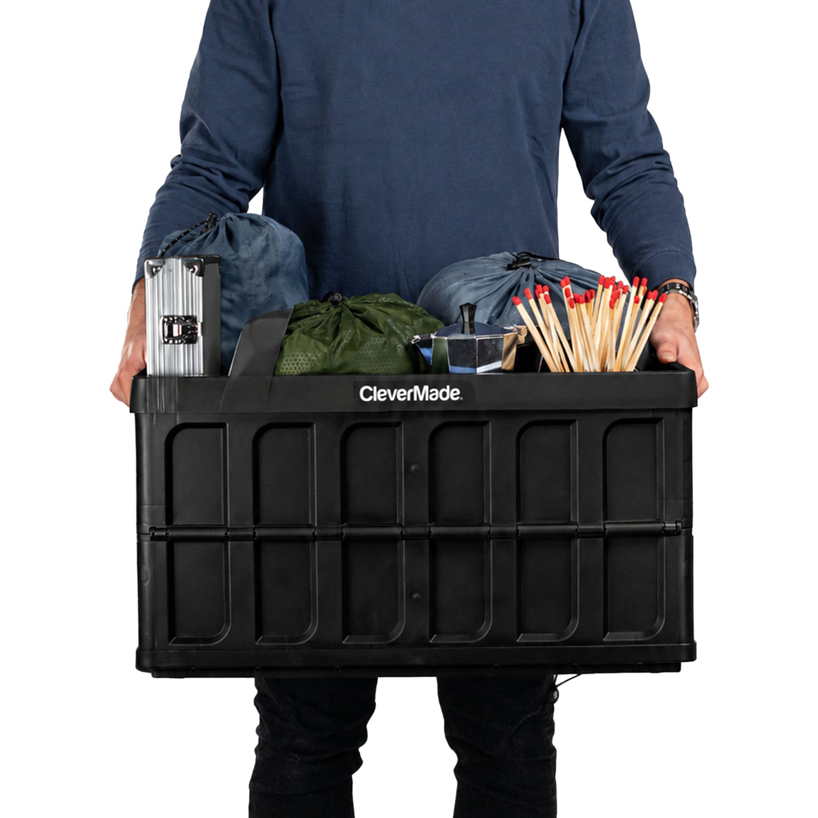 Collapsible Storage Bin with Lid