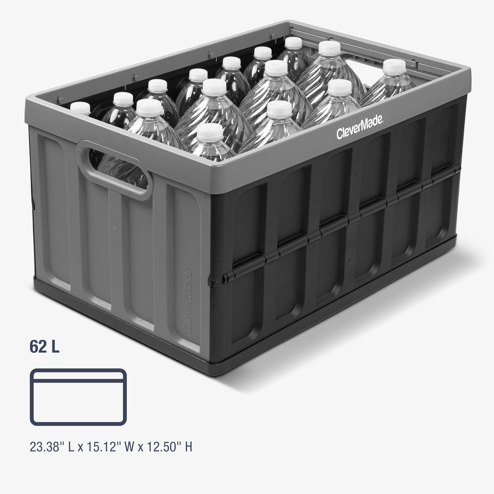 Collapsible Storage Bin with Lid