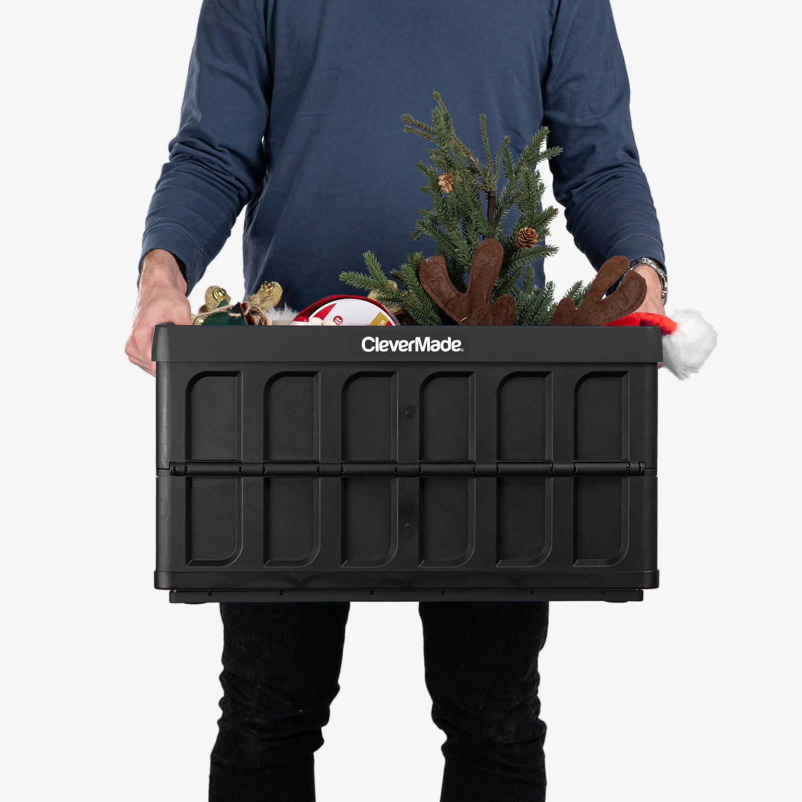 Collapsible Storage Bin with Lid