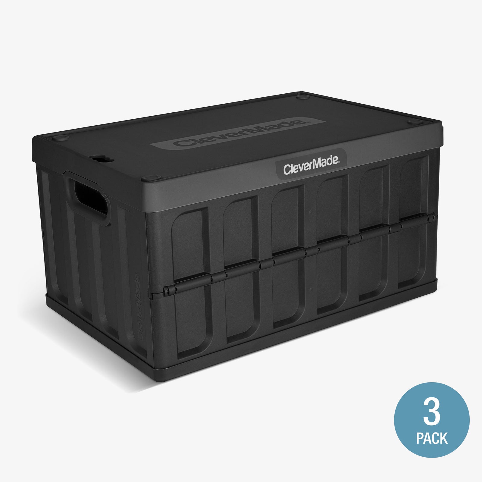 Collapsible Storage Bin with Lid
