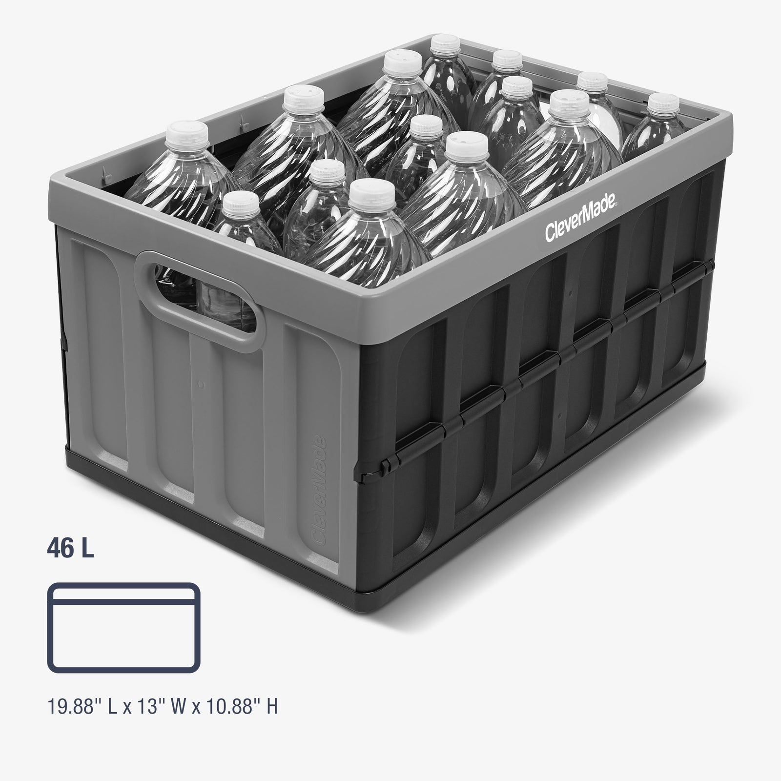 Collapsible Storage Bin with Lid