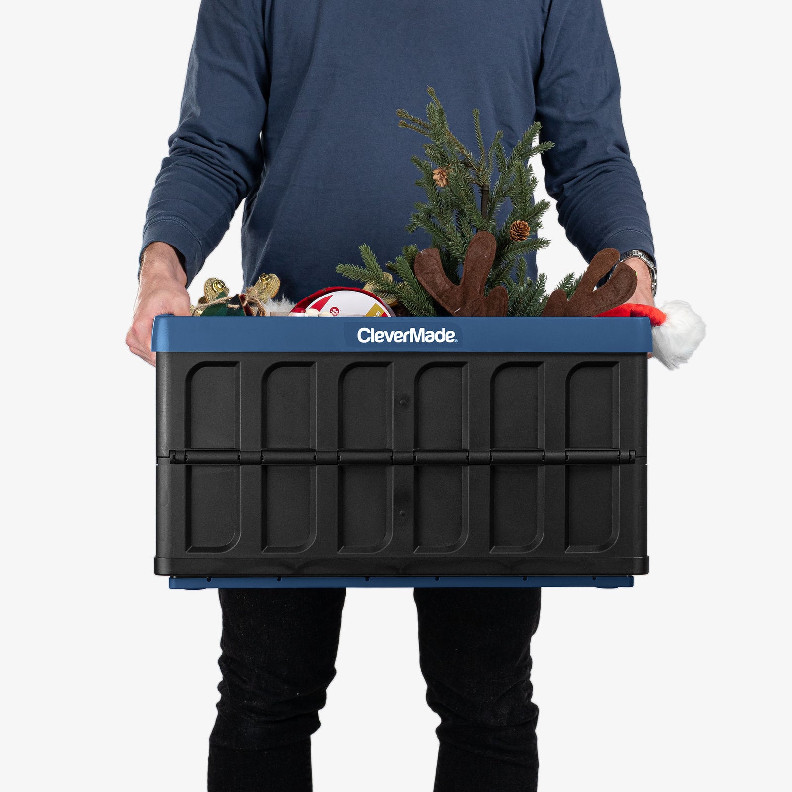 Collapsible Storage Bin with Lid