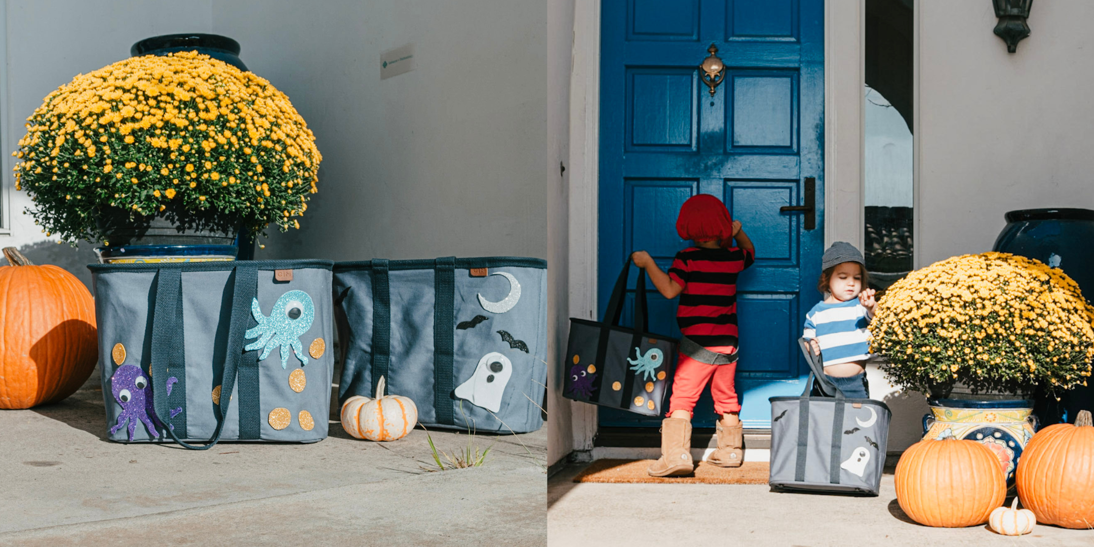 Trick-or-Treating with CleverMade LUXE Totes
