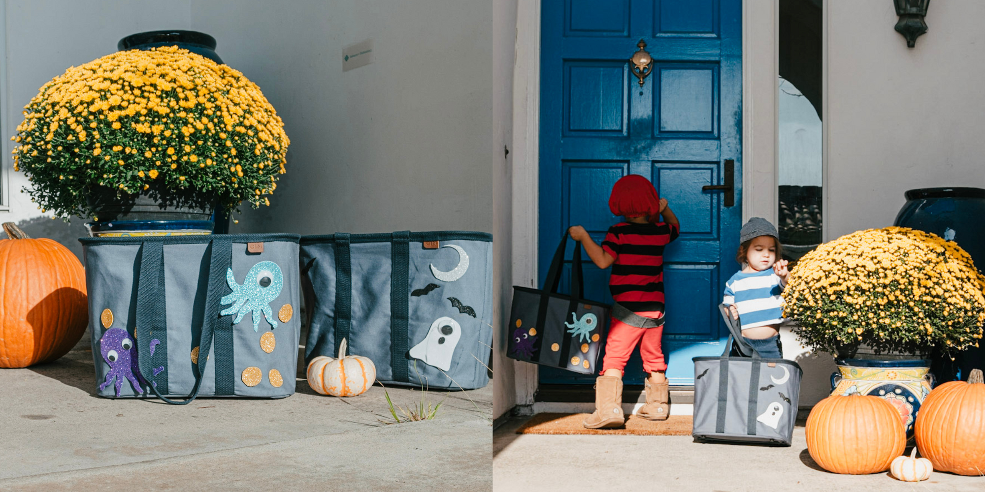 Trick-or-Treating with CleverMade LUXE Totes