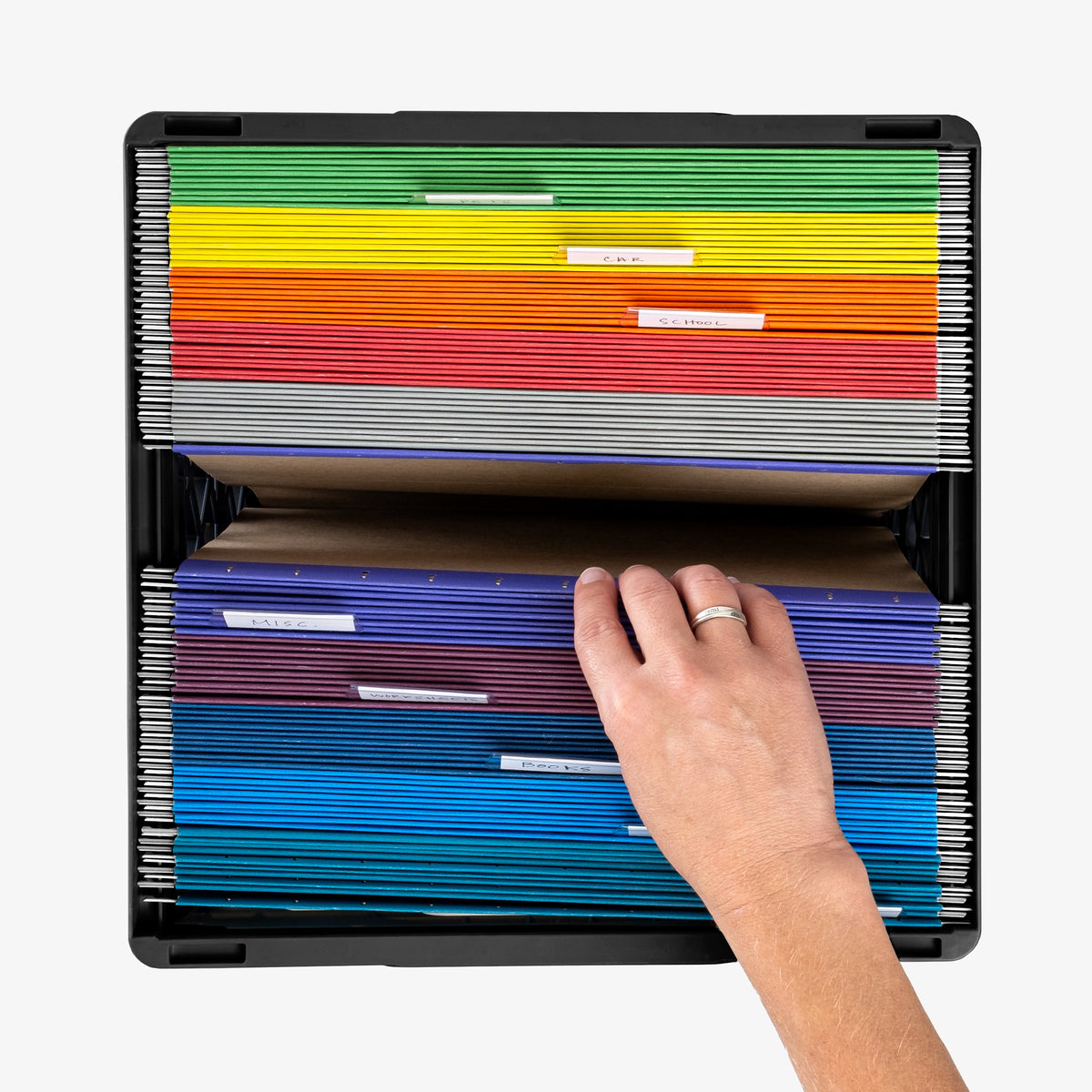 answering do hanging organizers fit in milk crates