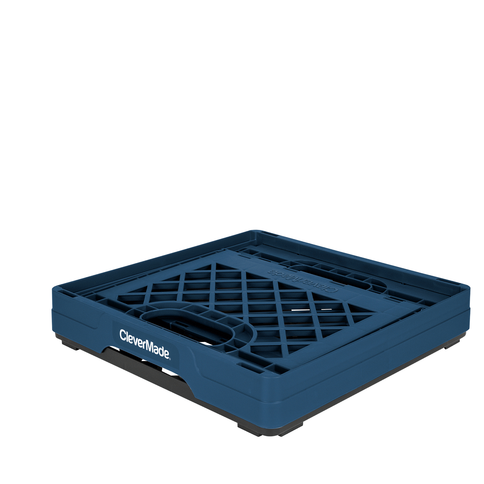 how to use a collapsible milk crate by clevermade, action gif showing how a collapsible milk crate is used