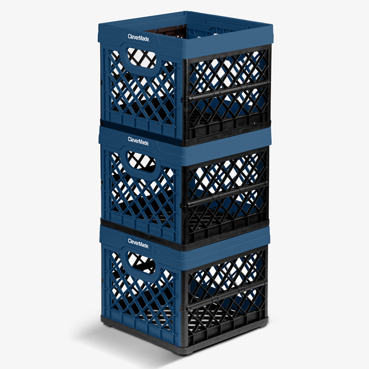 collapsible plastic milk crates stackable milk crates for organization and storage, shows that these milk crates can stack