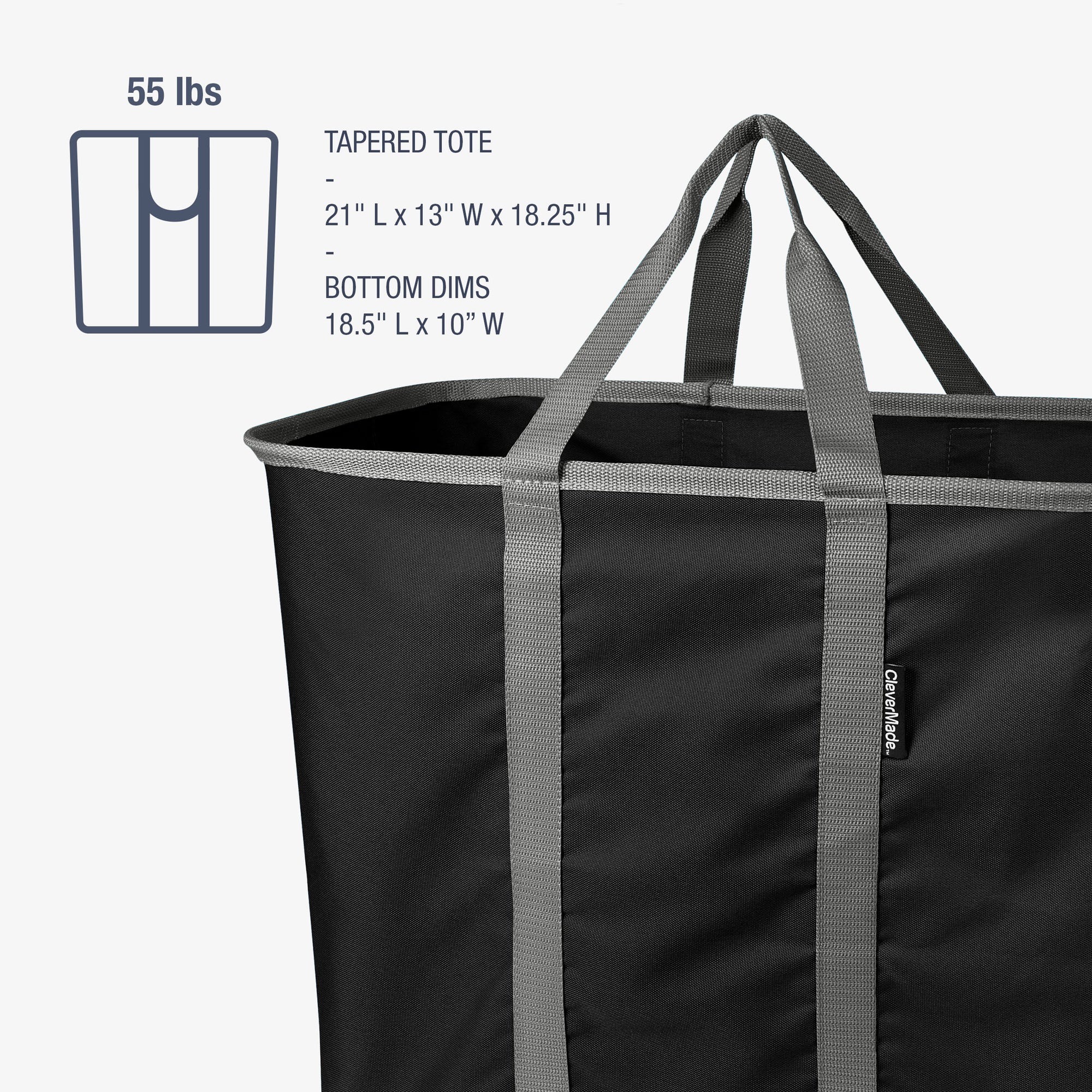 Collapsible Laundry Caddy | Collapsible Laundry Hamper 64L