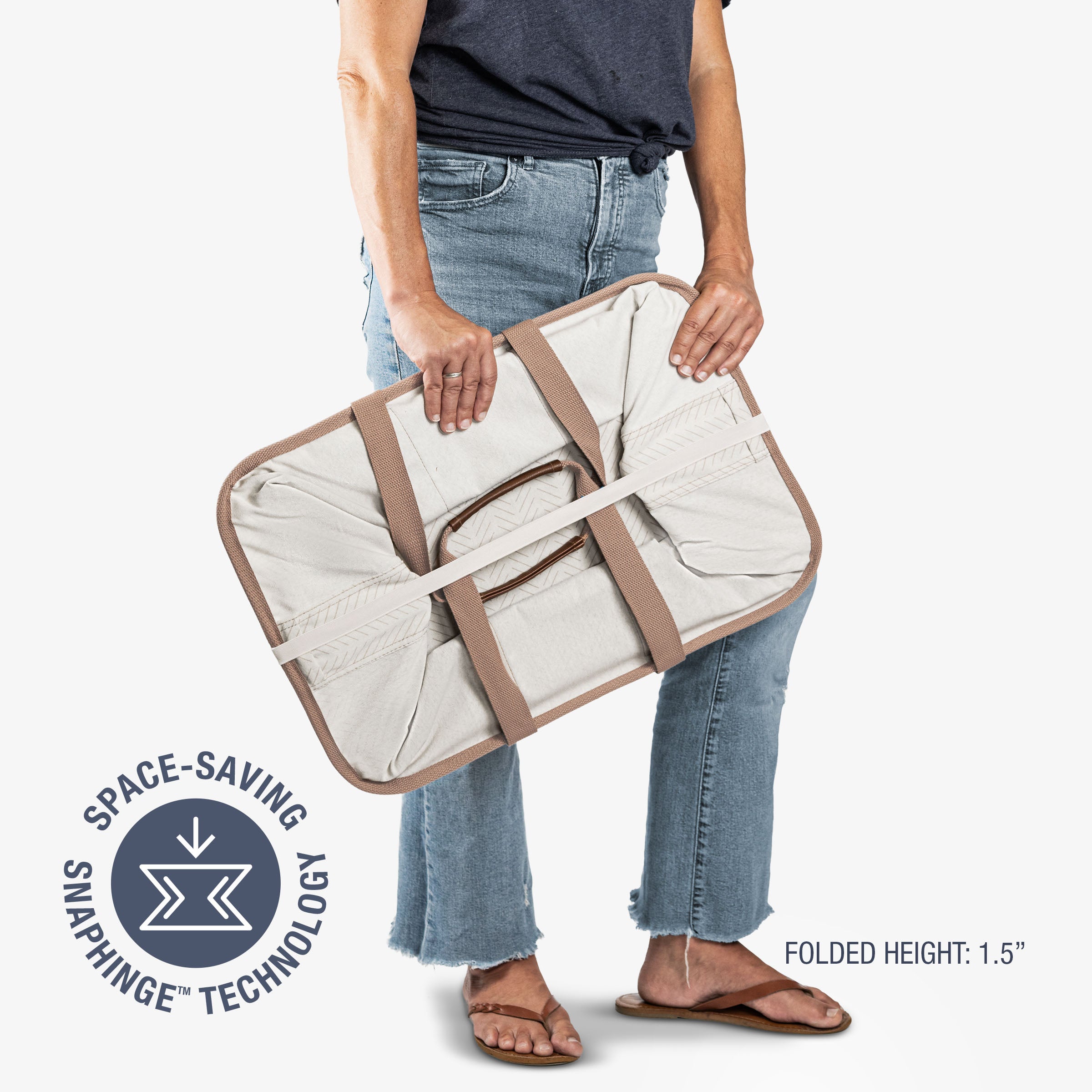 Collapsible Laundry Tote LUXE | Collapsible Laundry Basket 50L
