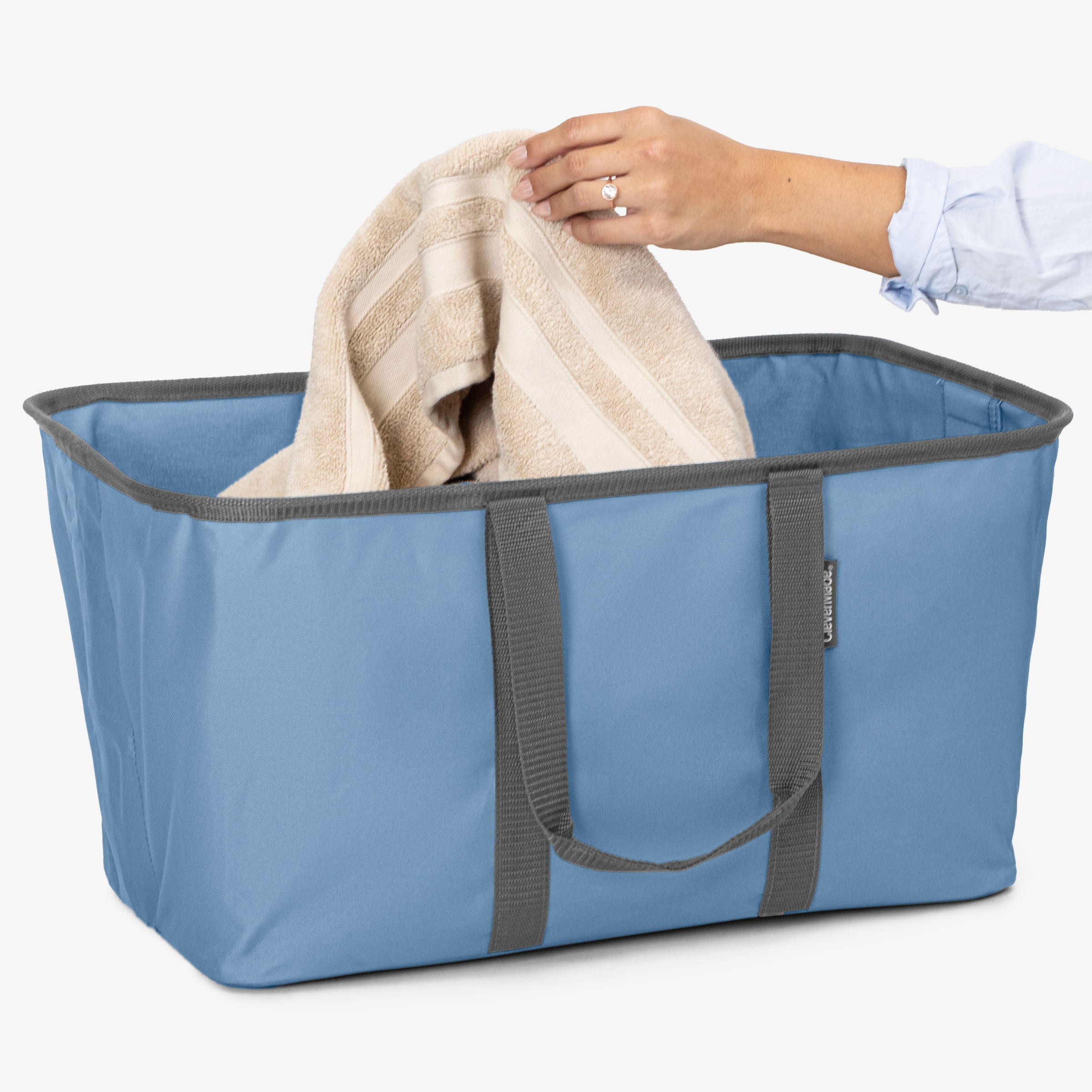 Collapsible Laundry Tote | Collapsible Laundry Basket 50L | CleverMade