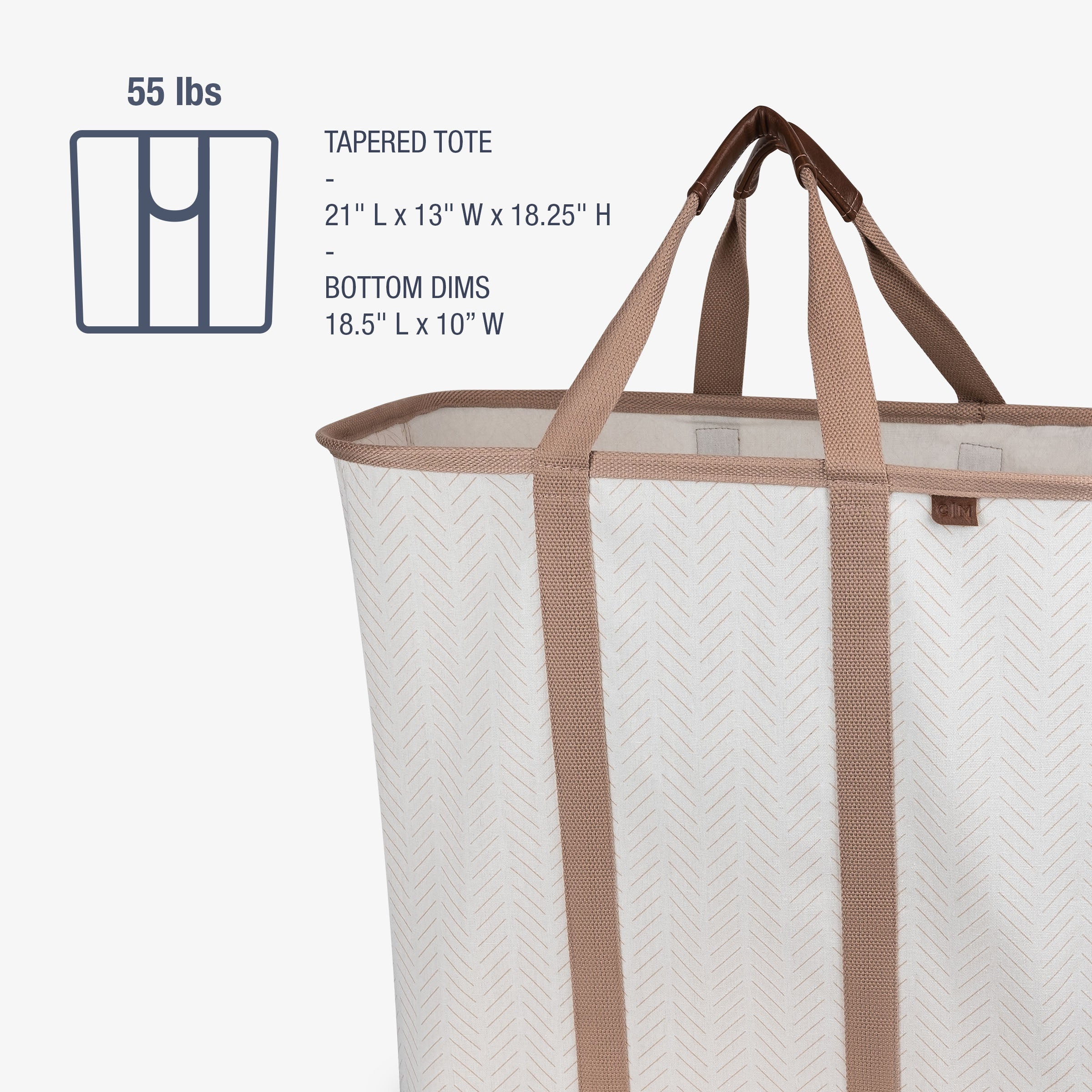 Collapsible Laundry Caddy LUXE | Collapsible Laundry Hamper 64L