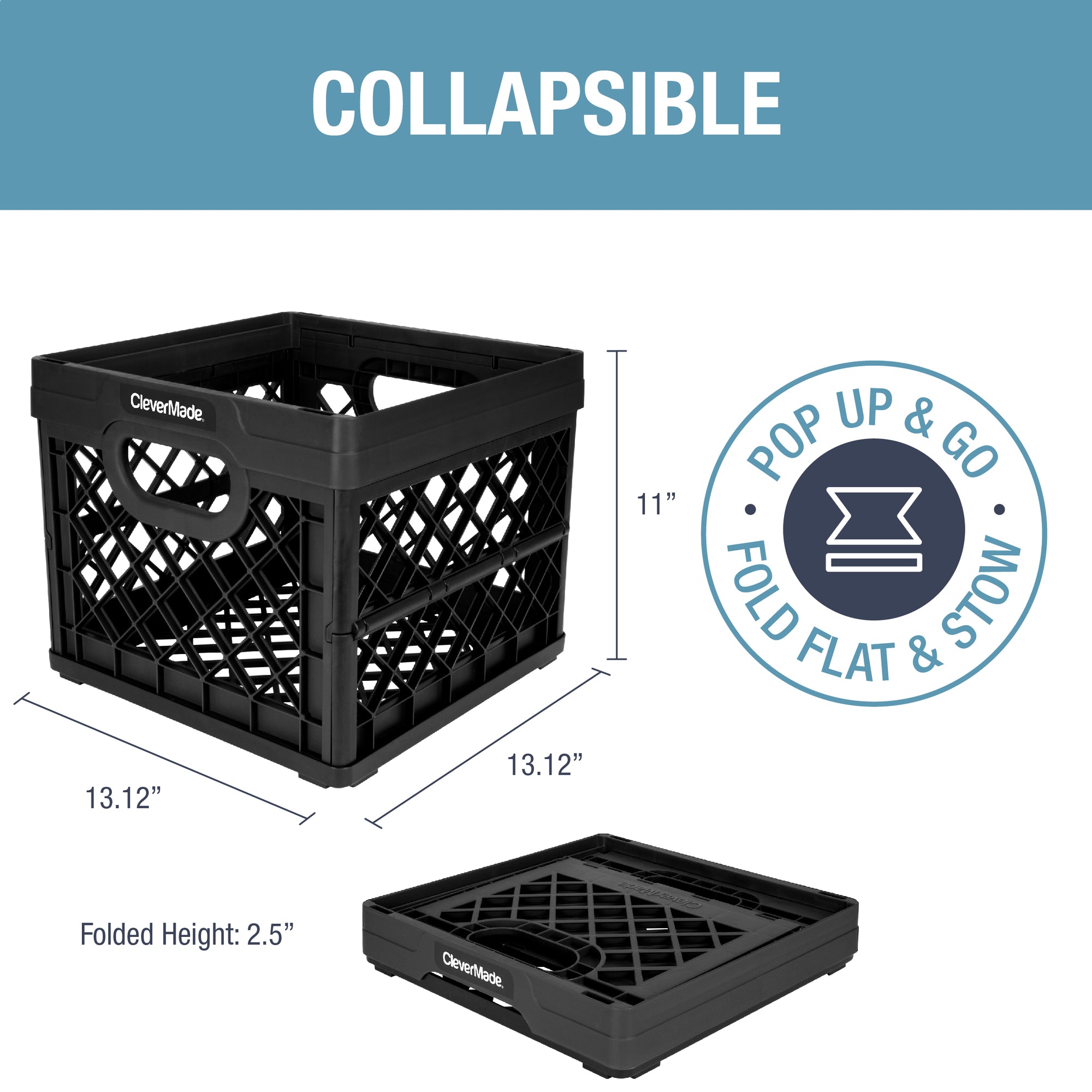 Collapsible Milk Crate