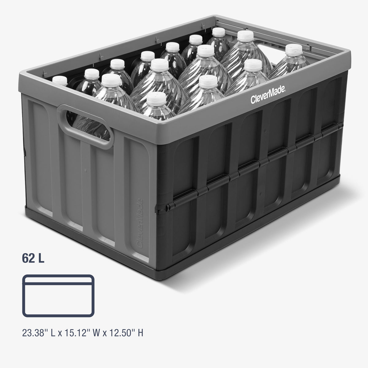 Collapsible Storage Bin with Lid