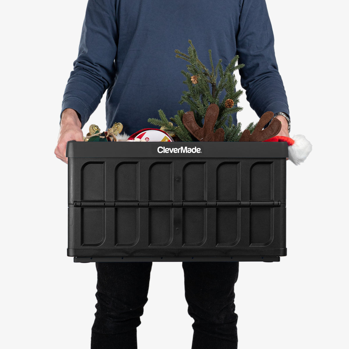 Collapsible Storage Bin with Lid