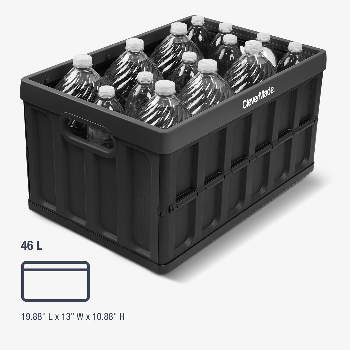 Collapsible Storage Bin with Lid