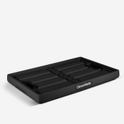 Folding 62L Black storage crate with 'CleverMade' branding on a white background