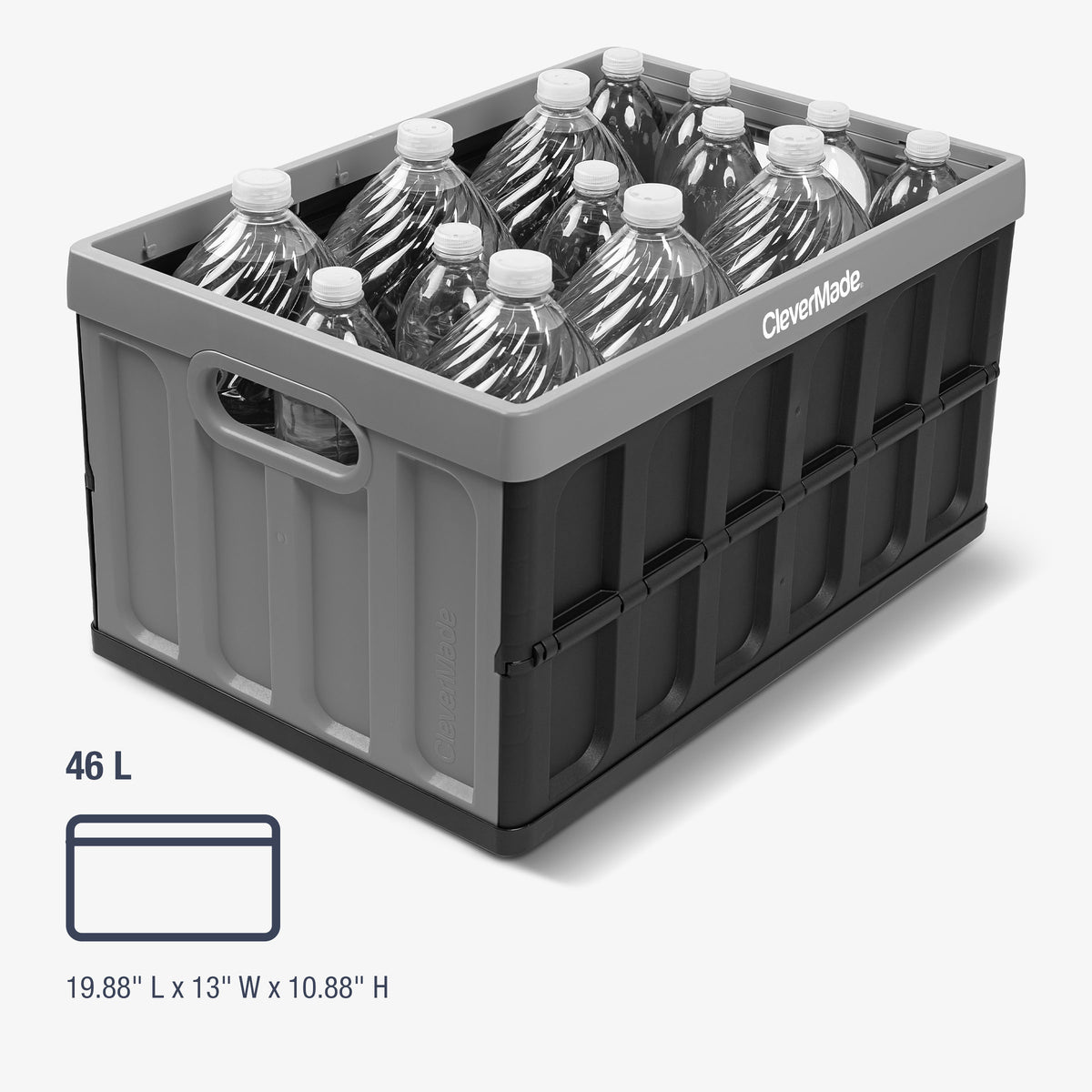 Collapsible Storage Bin with Lid