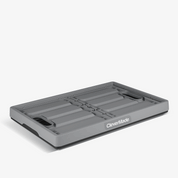 Folding 62L Gray-Black storage crate with 'CleverMade' branding on a white background