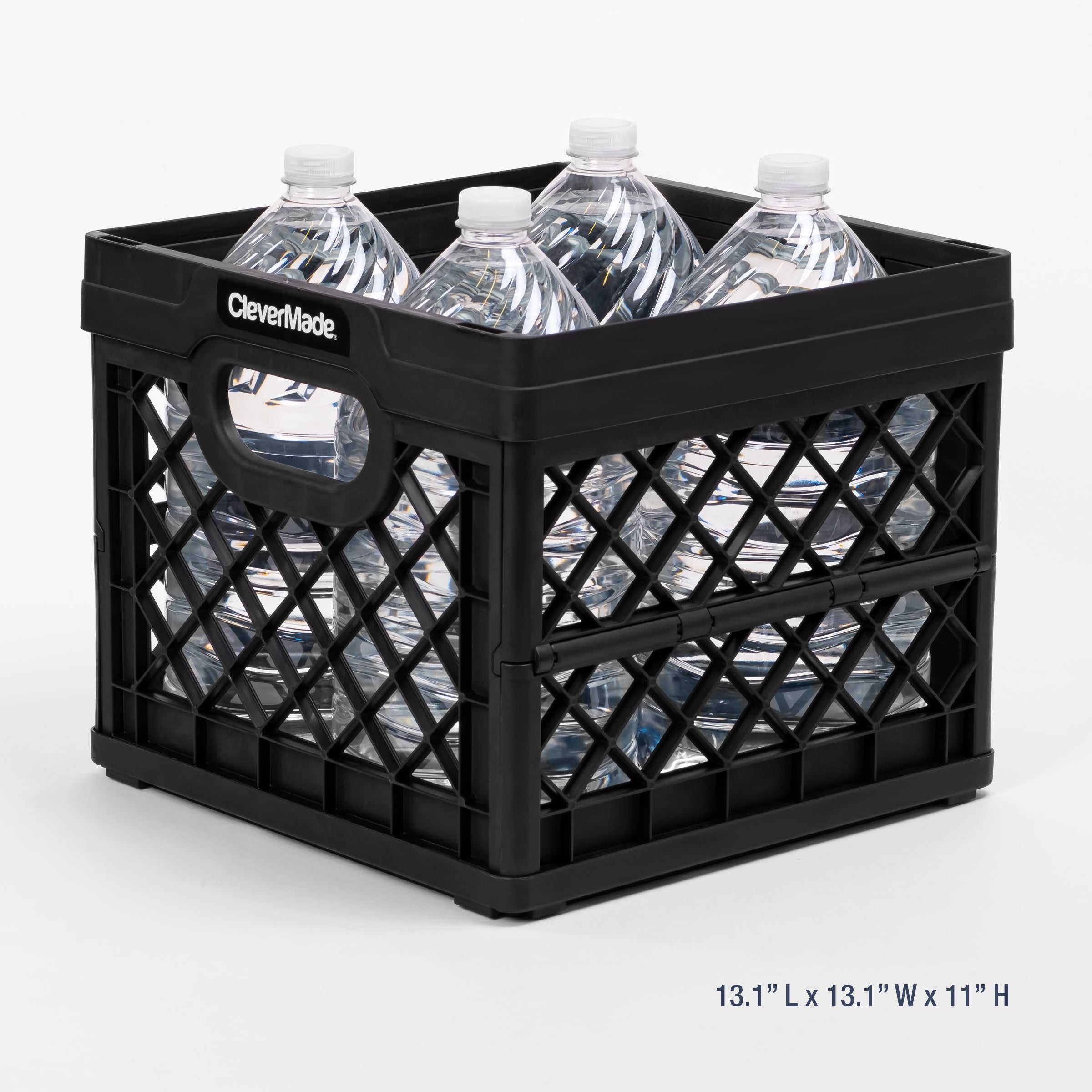 standard milk crate dimensions