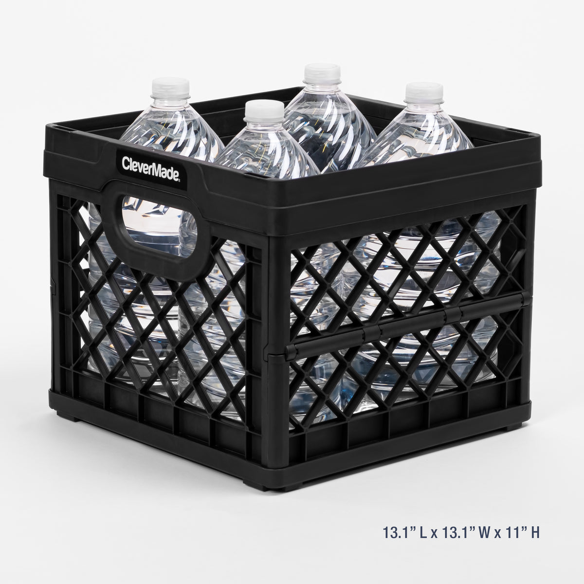 milk crate size