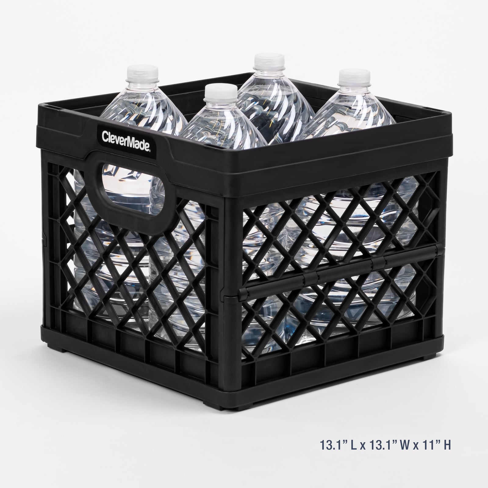 milk crate size