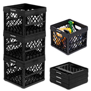 stacking milk crates