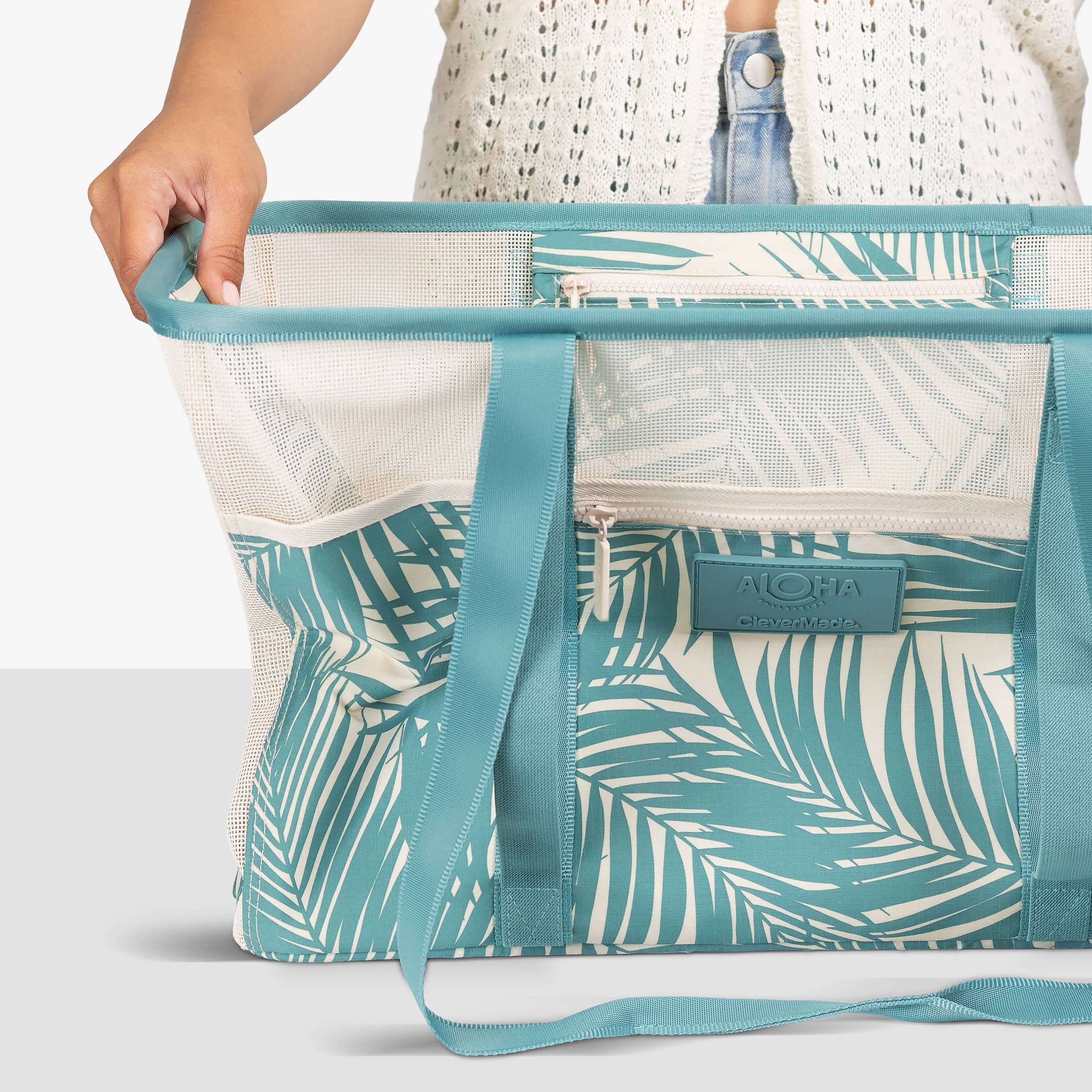 Aloha Collection Collapsible Beach Tote