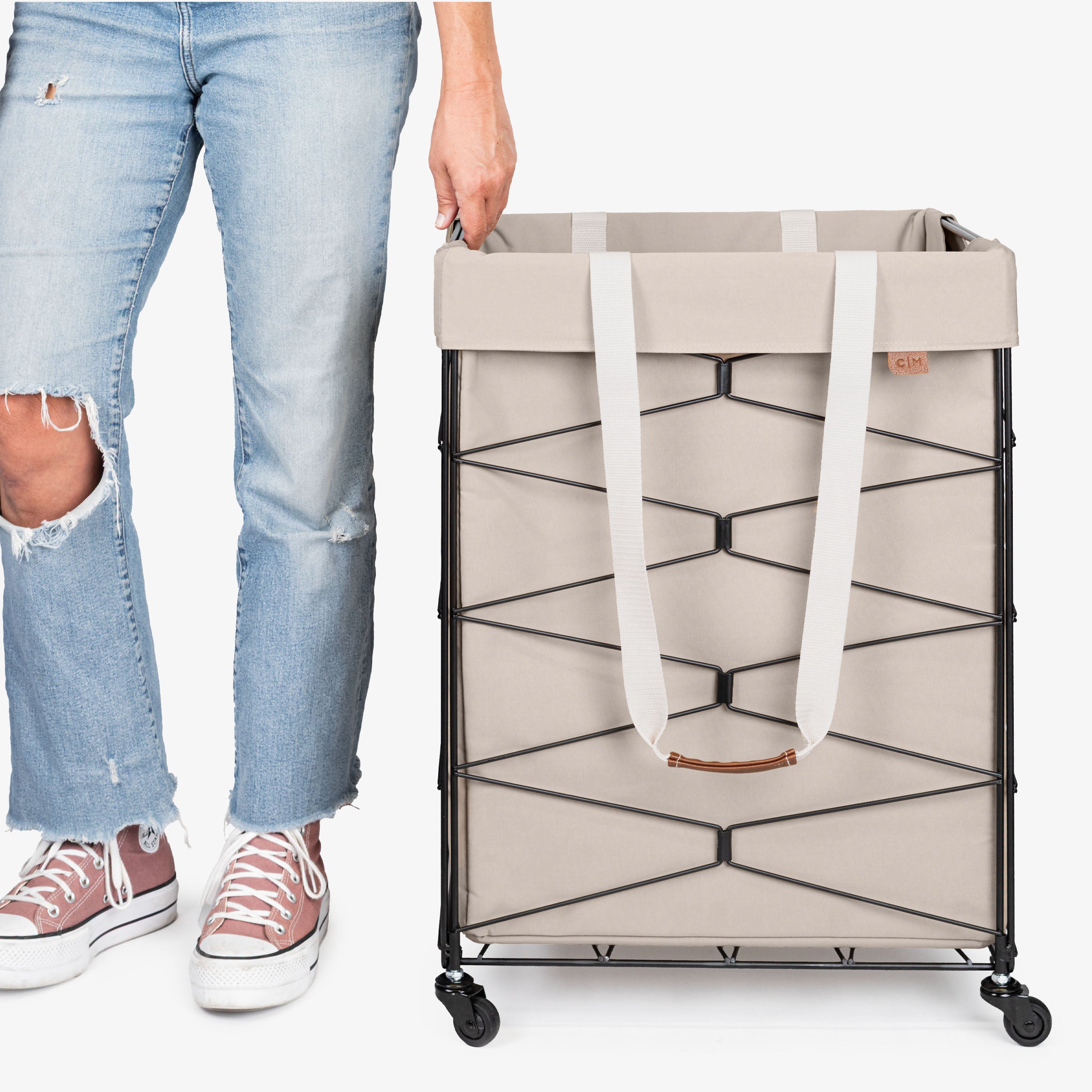 Rolling Laundry Hamper 98L | Flex Frame Hamper | CleverMade