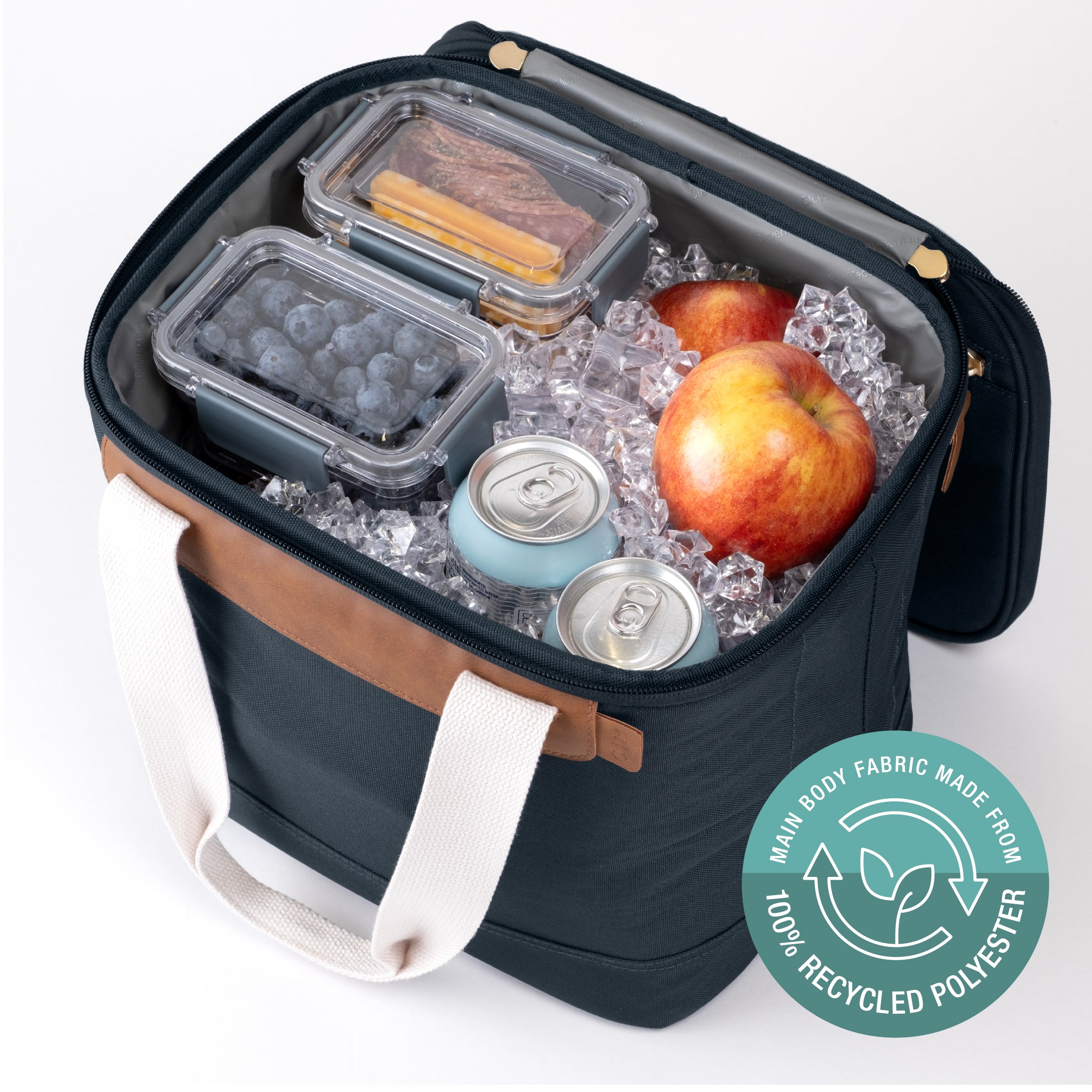 You can store food in Malibu collapsible cooler bag filled with ice