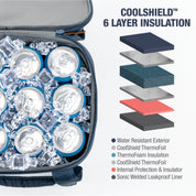 Malibu collapsible cooler bag has 6 layer insulation - Coolshield