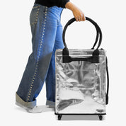 Lady Hauling 62L Silver Rolling Hauler Bag