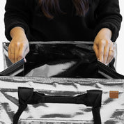 Collapsing Silver Rolling Hauler Bag