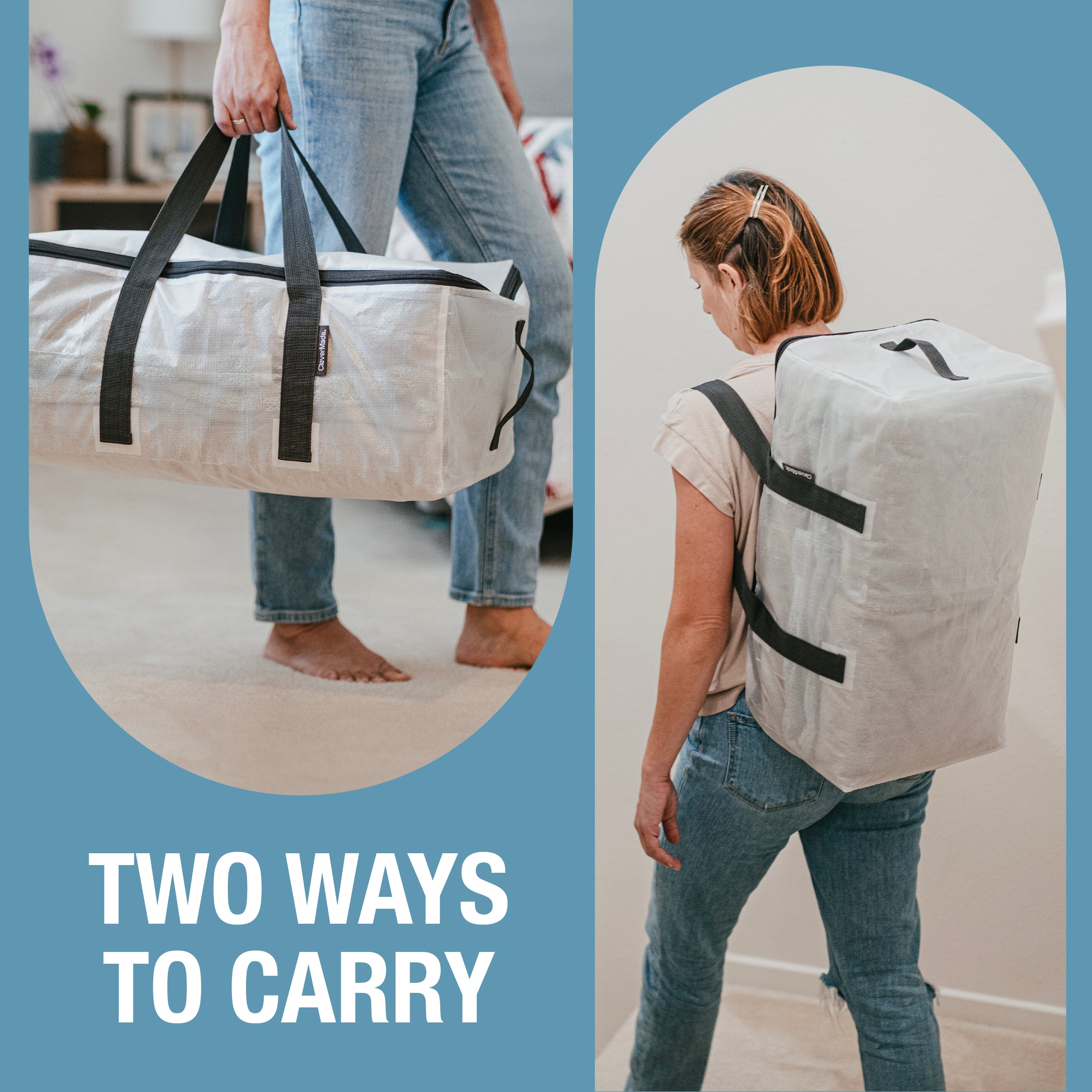 Collapsible Storage Duffel Bag | Storage Duffel 41L | CleverMade