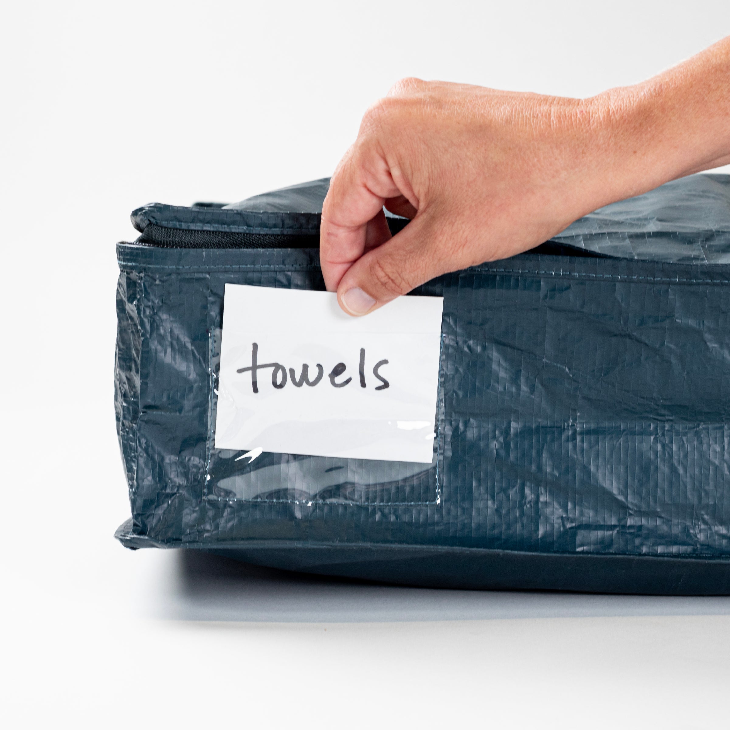 CleverMade storage slide 46L with side pocket for labels