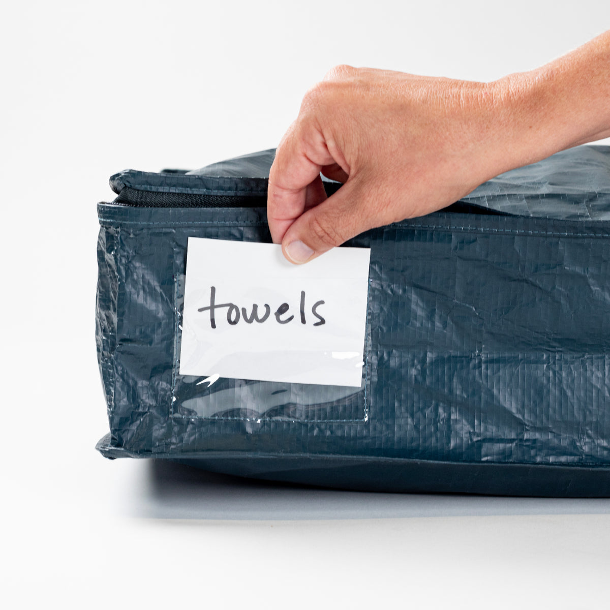 CleverMade storage slide 46L with side pocket for labels