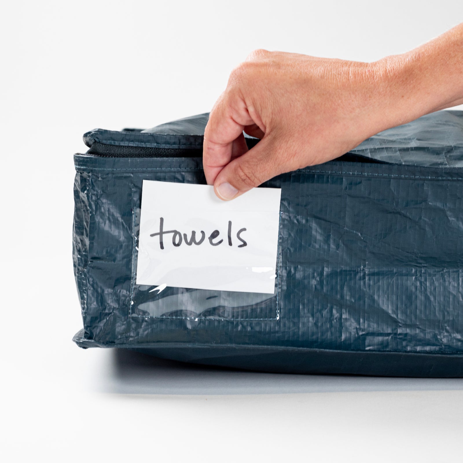 CleverMade storage slide 46L with side pocket for labels