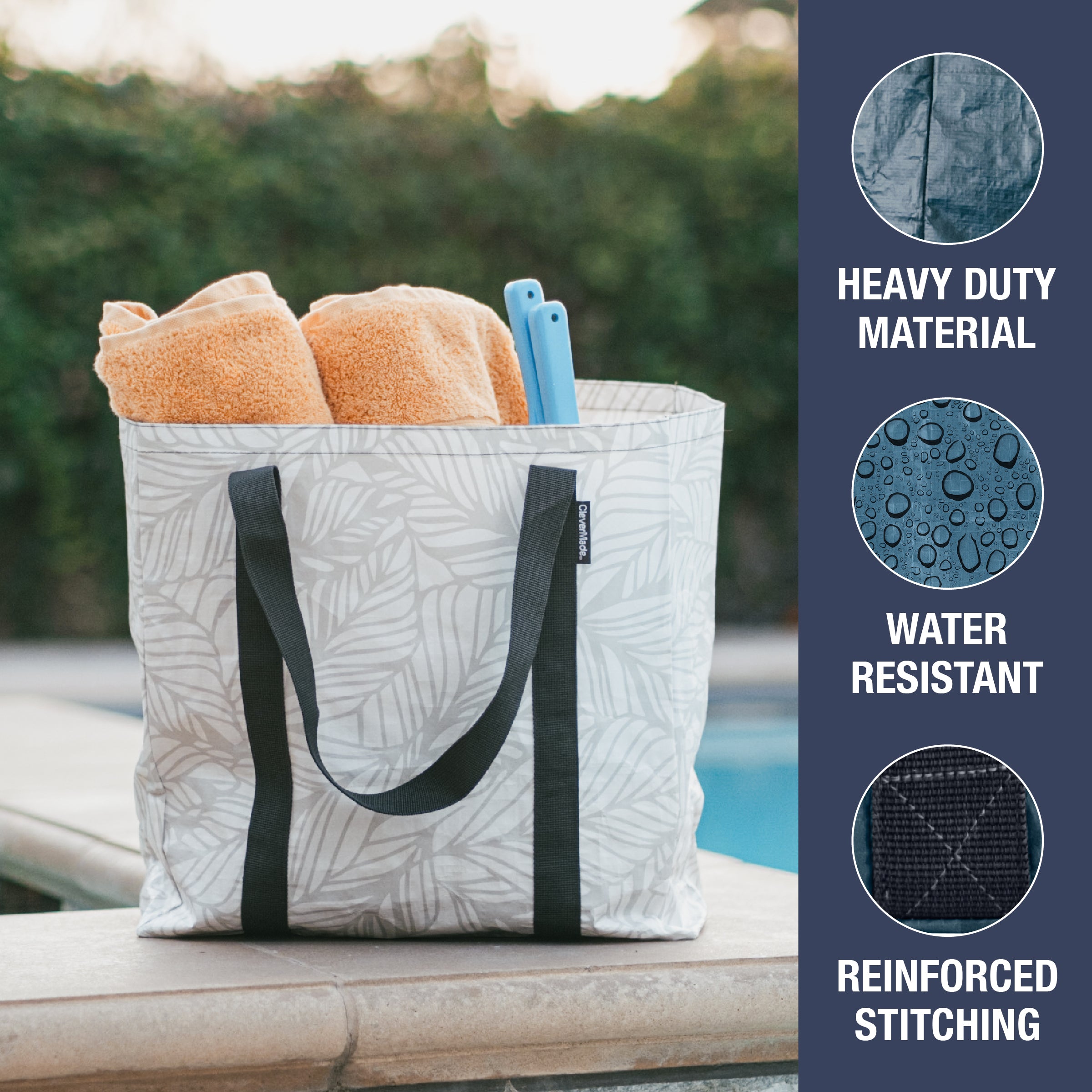NNEE Water Resistant Light Weight Tote Bag Handbag