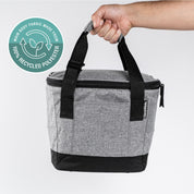 Eco Tahoe Collapsible Cooler bag (18 can) is made of 100% recycled polyester