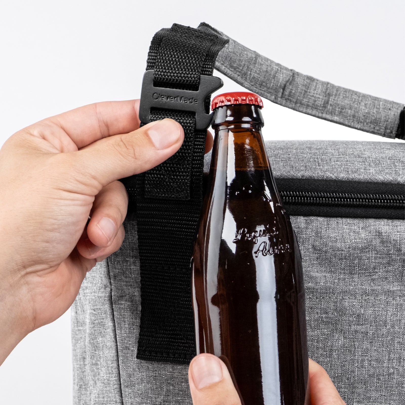 Eco Tahoe Collapsible Cooler bag (18 can)  with bottle cap opener on strap