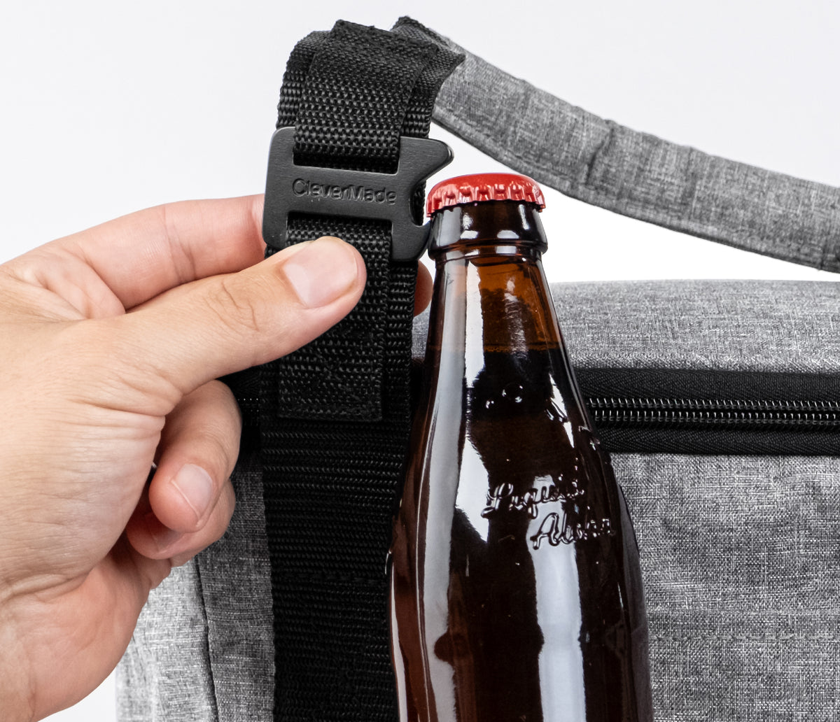 Eco Tahoe Collapsible Cooler bag (30 can)  with bottle cap opener on strap