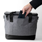 Eco Tahoe Collapsible Cooler bag (30 can) with pocket that can hold phone etc