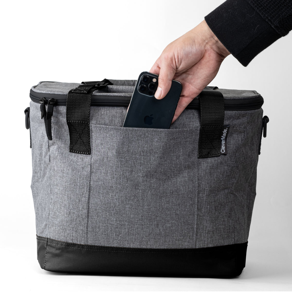 Eco Tahoe Collapsible Cooler bag (30 can) with pocket that can hold phone etc