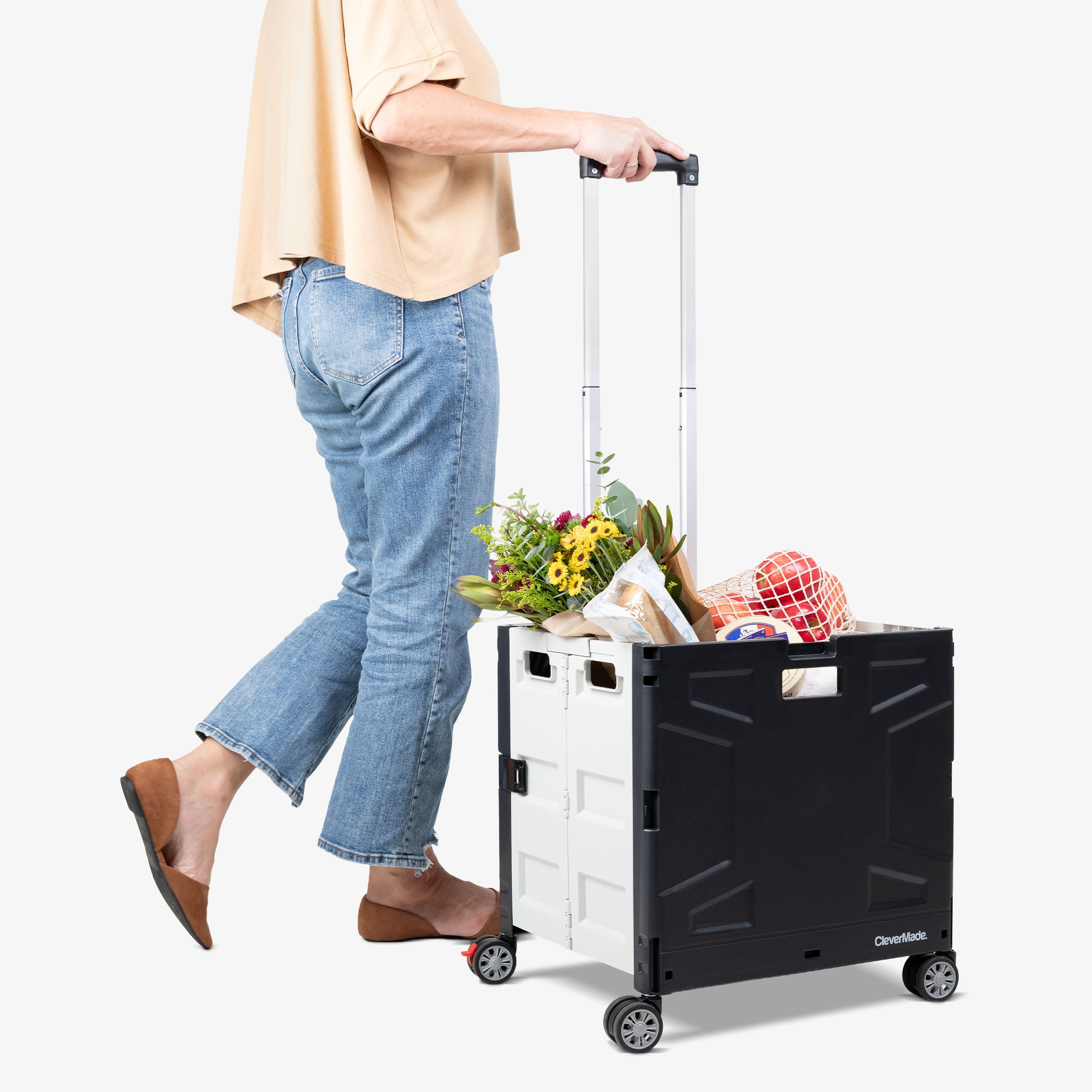 Collapsible Wheeled Crate - 4 Wheels