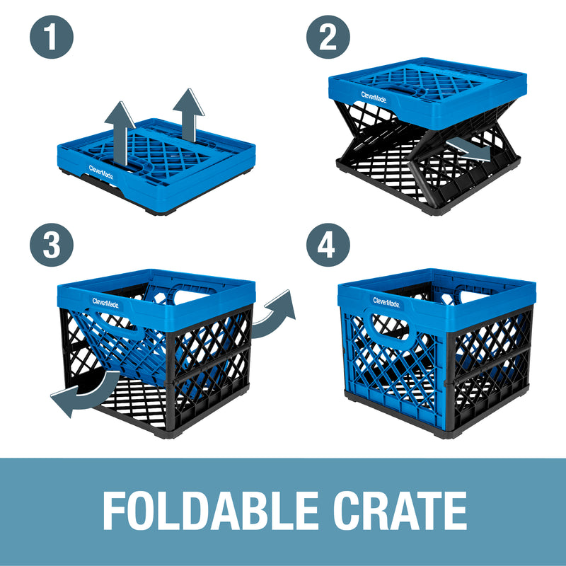 Collapsible Milk Crate CleverMade