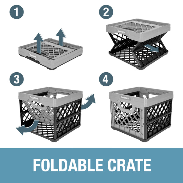 Collapsible Milk Crate CleverMade