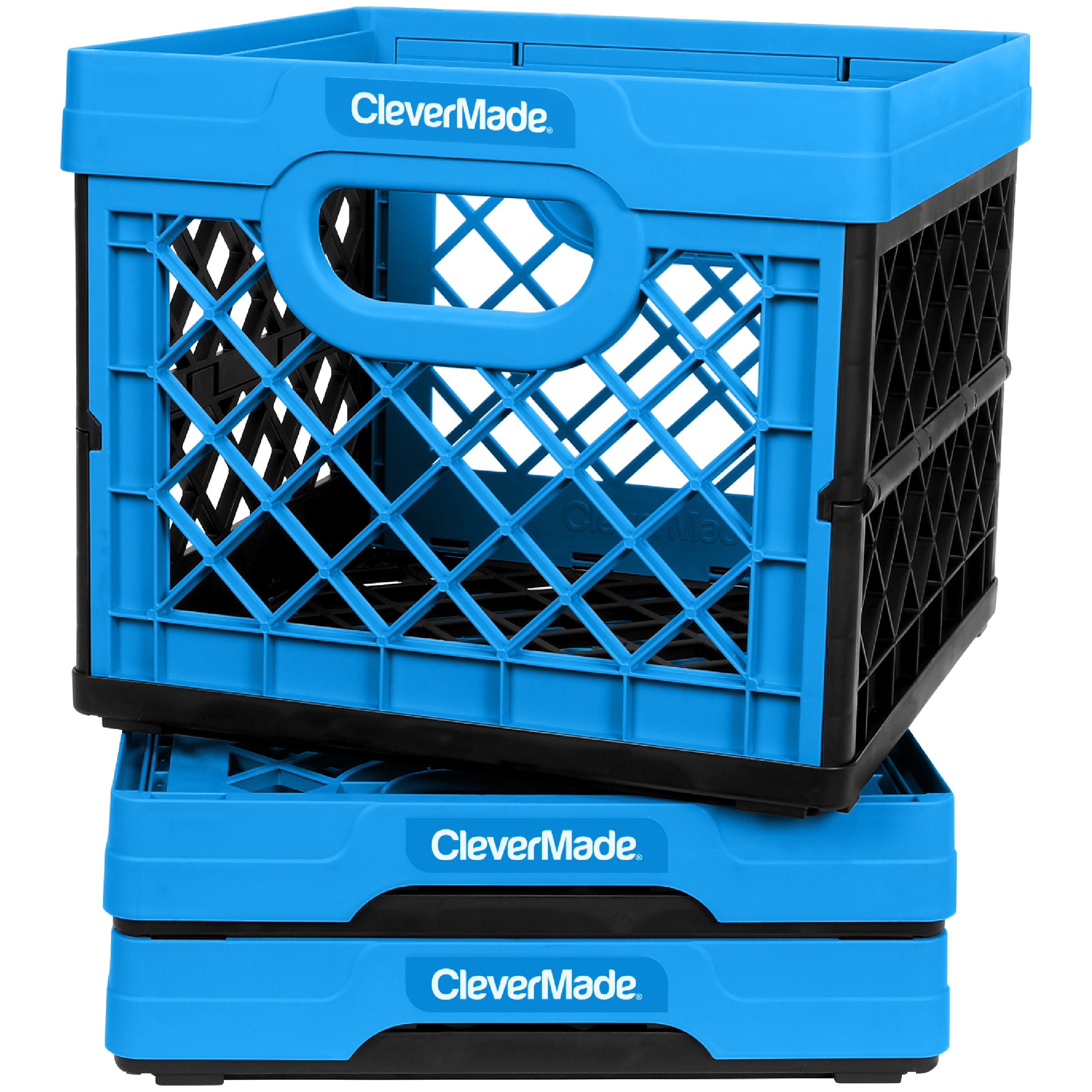 Clevermade 3pk Collapsible Storage Bin 46L No Lid