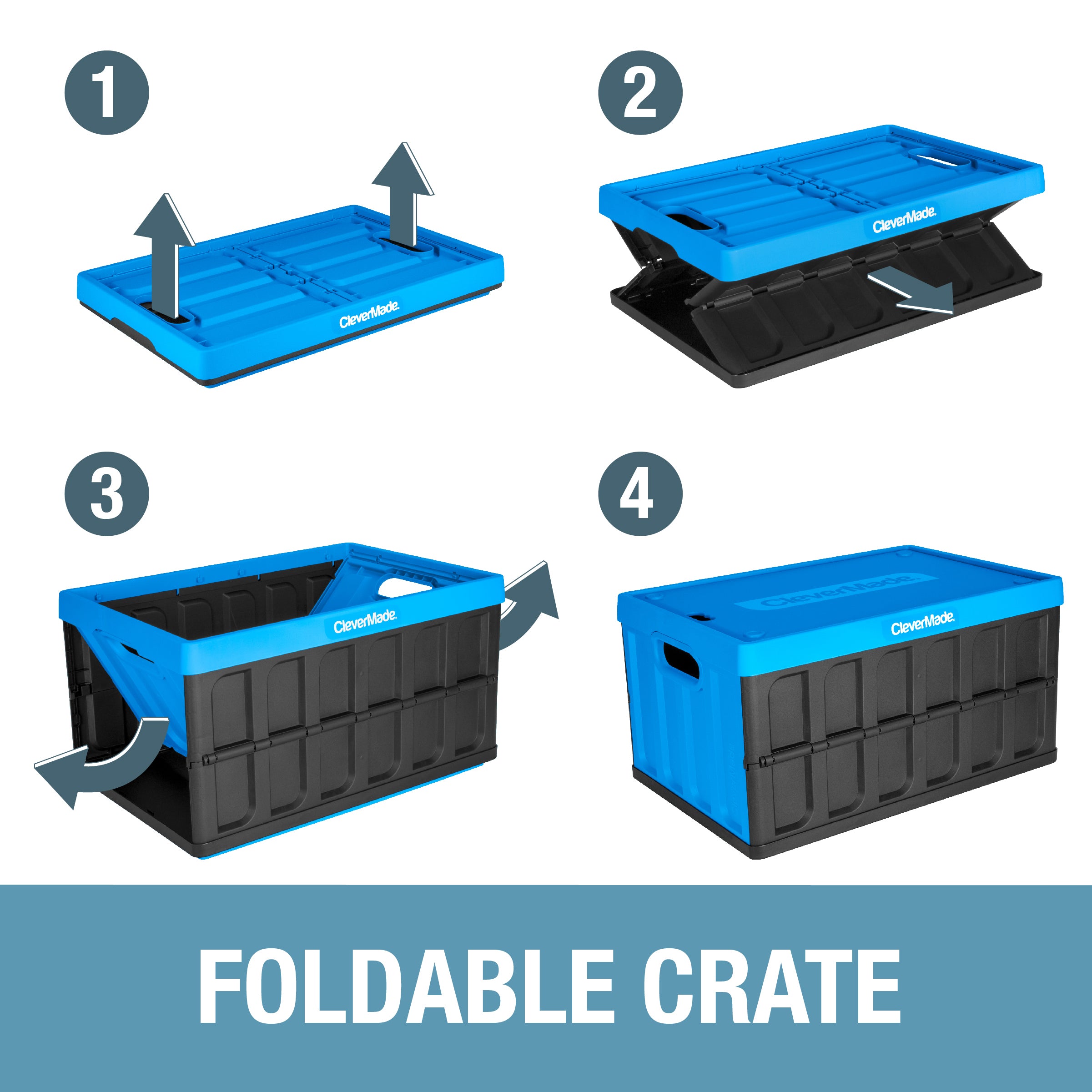 Collapsible Storage Box Crates Plastic Storage Box Container