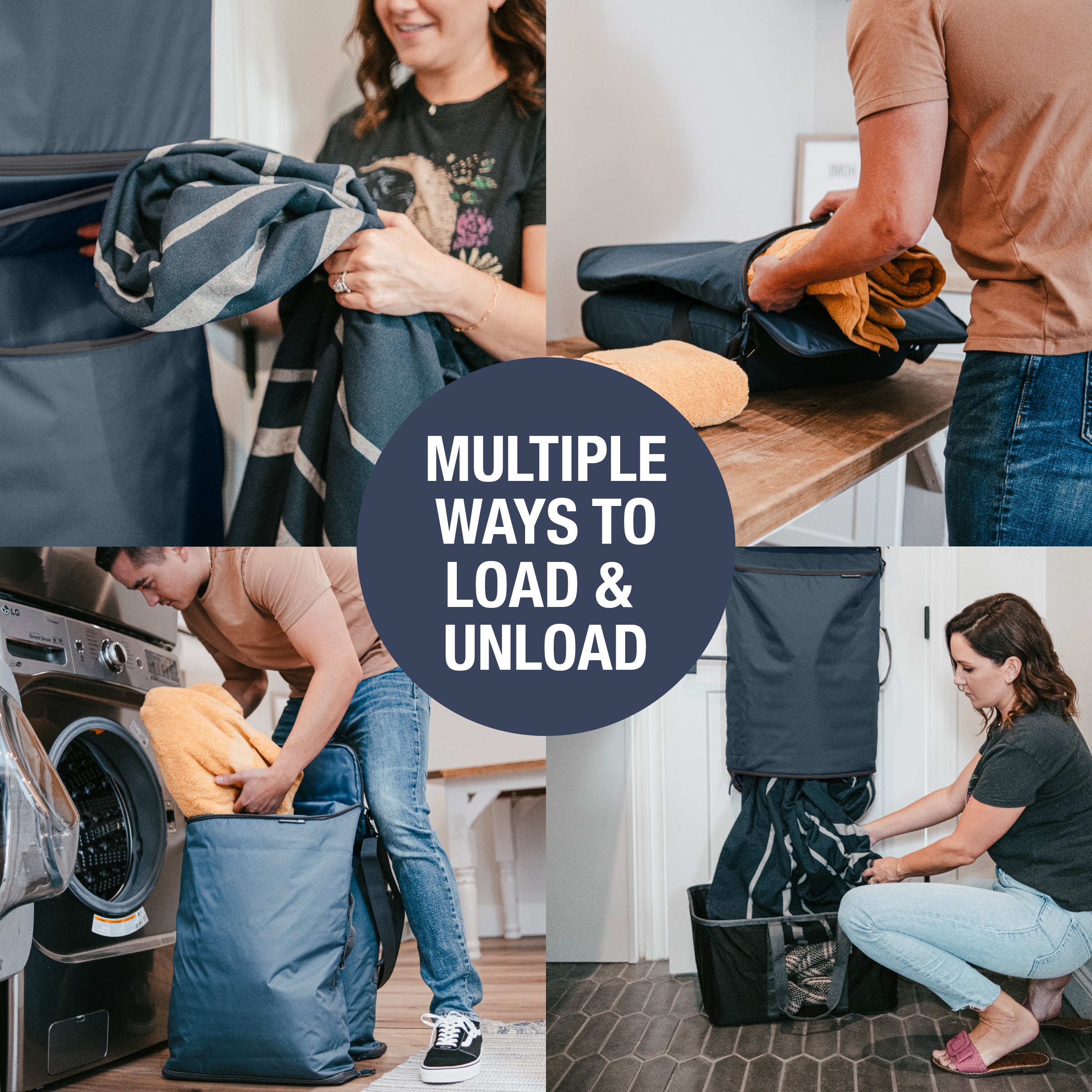 Multiple online laundry hamper