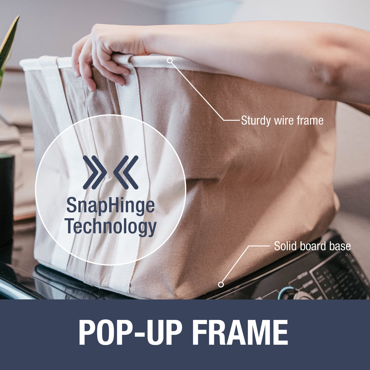 Collapsible Laundry Basket LUXE CleverMade